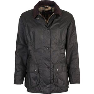 Barbour Beadnell Wax Jacket Women's in Black